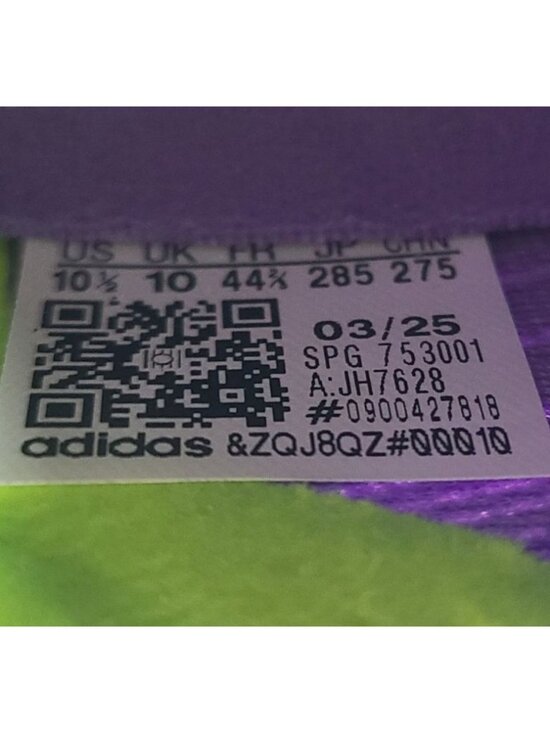 Adidas F50 Elite Laceless FG Soccer Cleats INSOLES JH7628 Size 10.5 Purple #1 main image 8